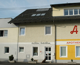 Gebäude der Kleintier-Ordination Mittertreffling